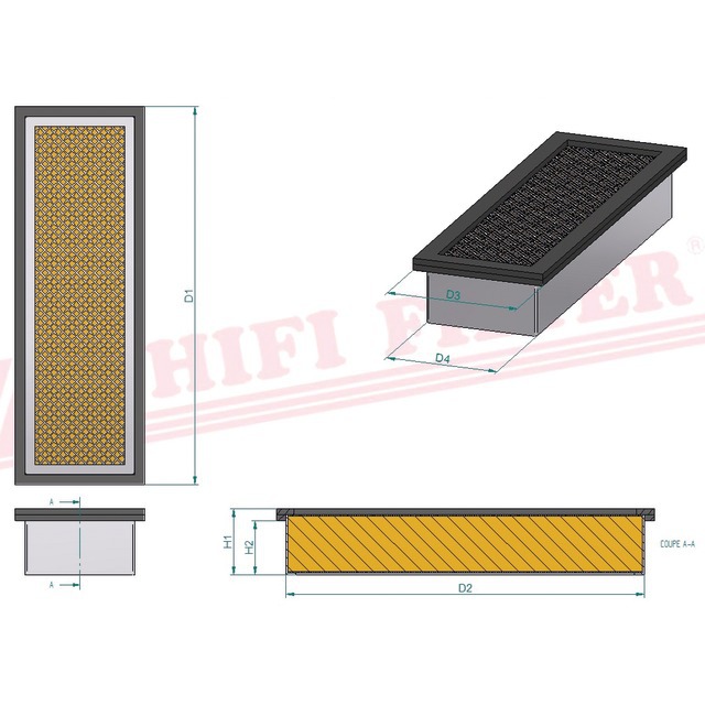 Filtre Habitcle Categorie 2 SC 90127 CAG Hifi Filter référence fournisseur HIFSC90127CAG